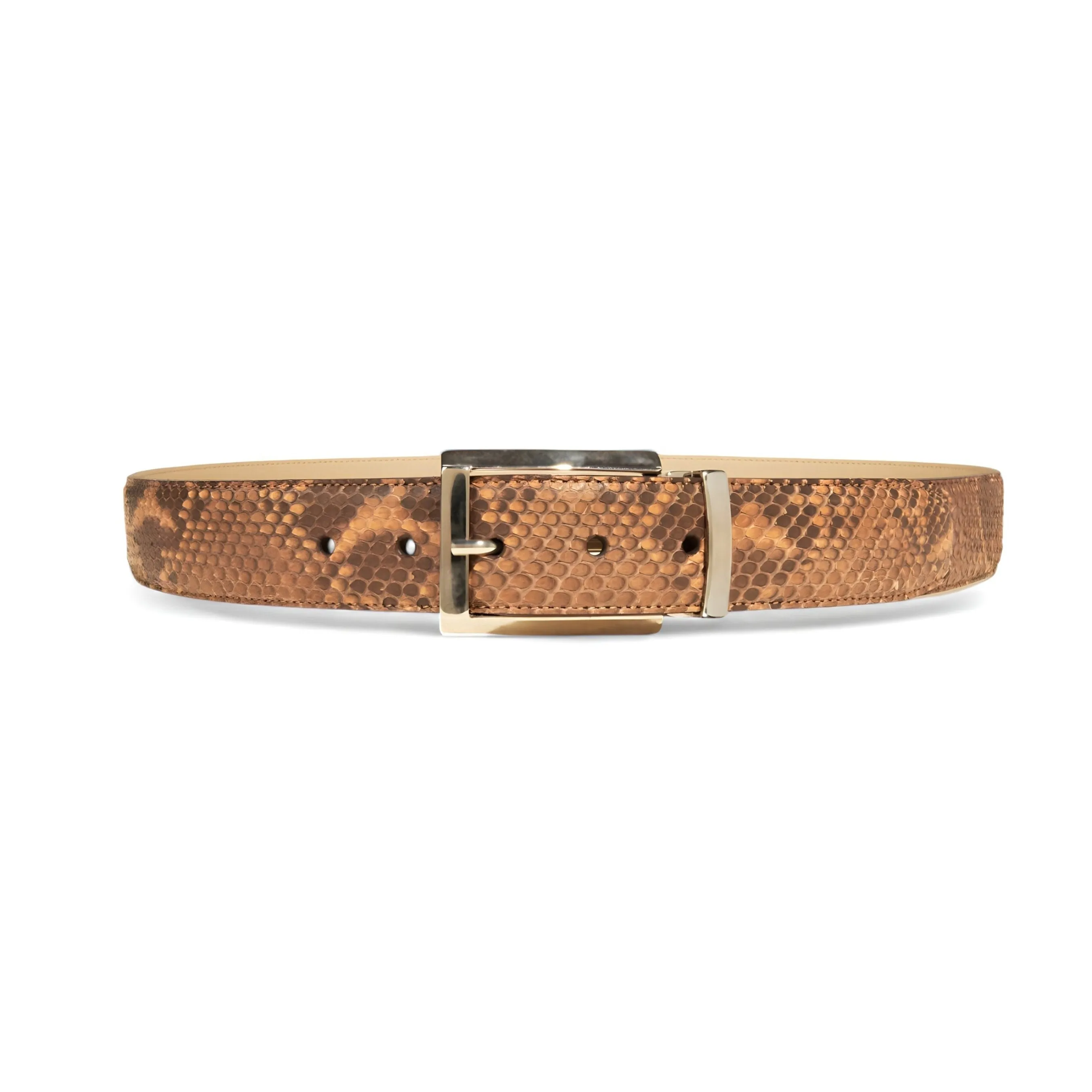 Tuzzi Uomo Men's Italian Genuine Python Men's Luxury Belt (TZ1004)