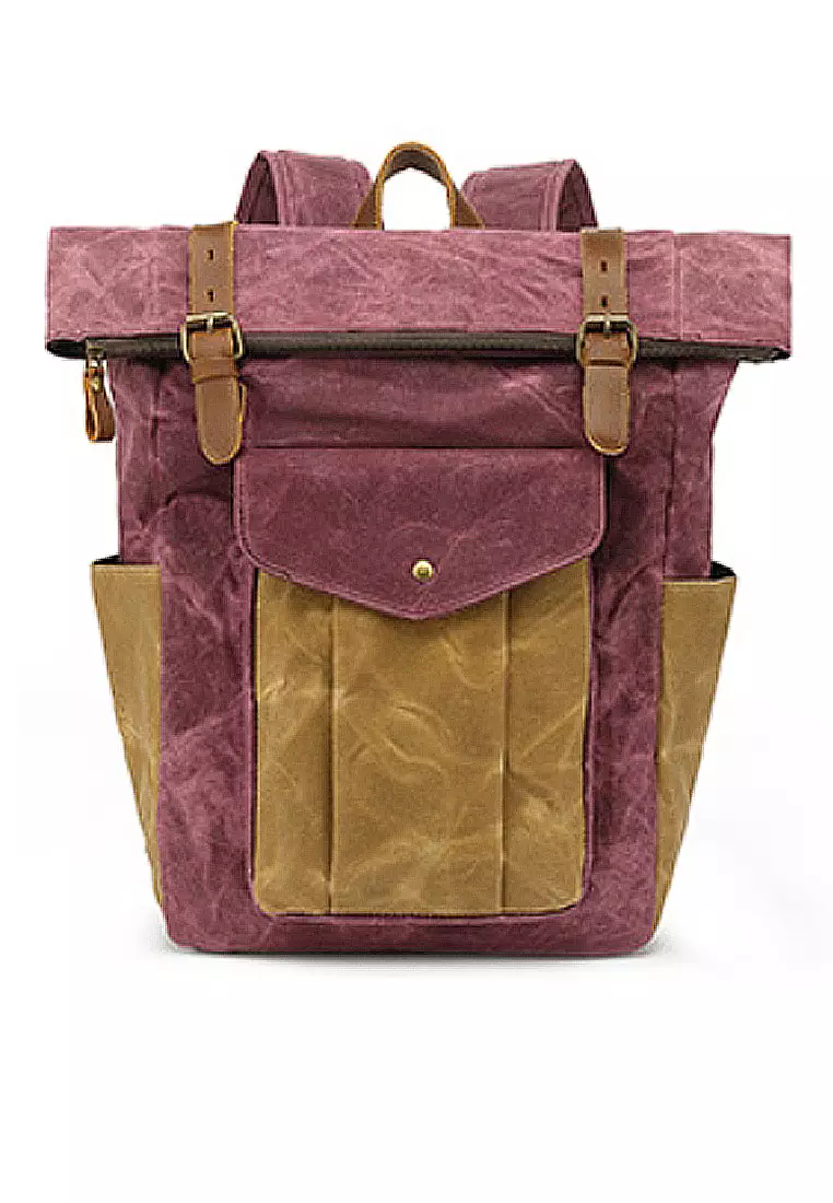 Vintage Wax Canvas Backpack VBM-Bp3100 by Twenty Eight Shoes VANSA