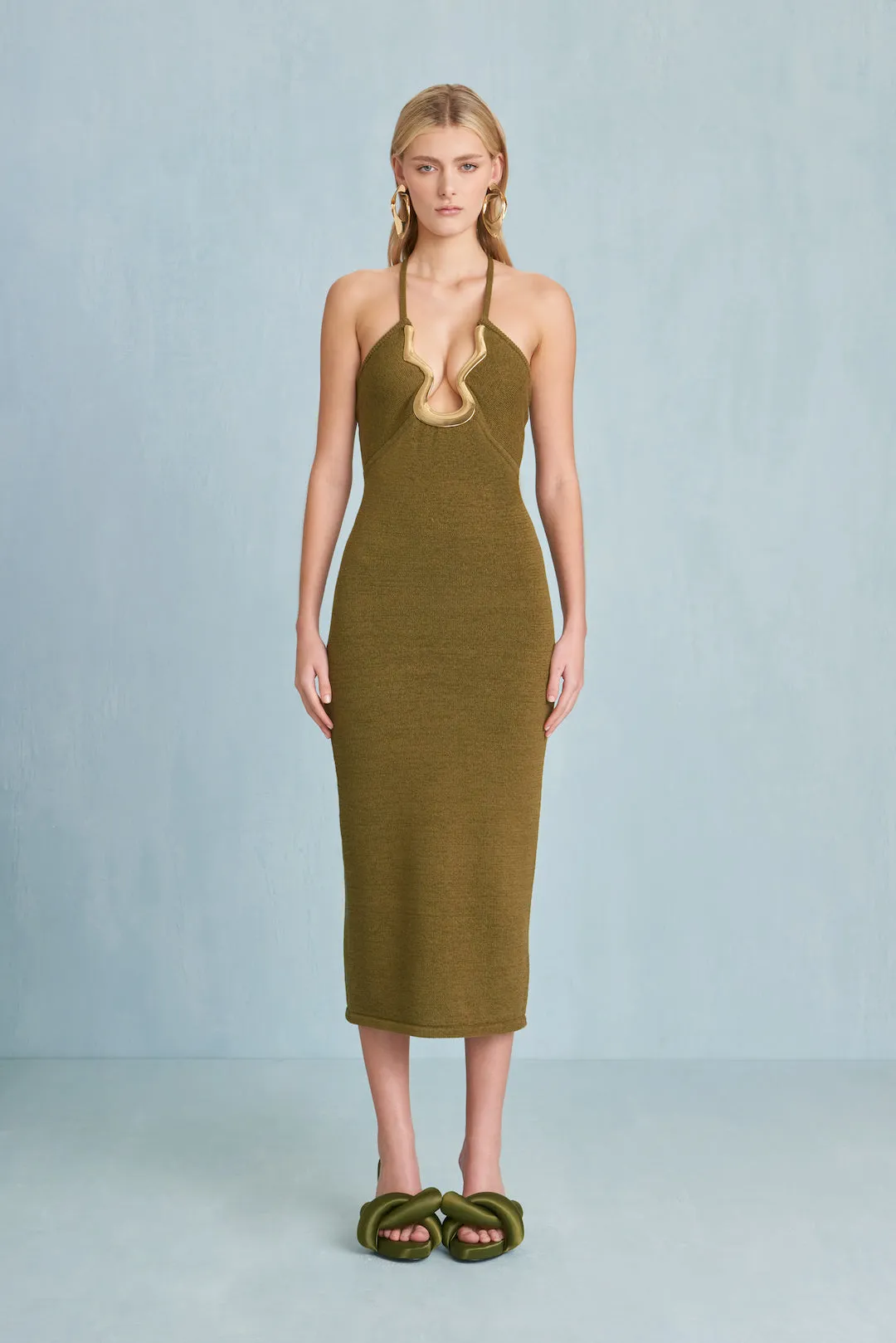 VALMA KNIT DRESS - SERPENT