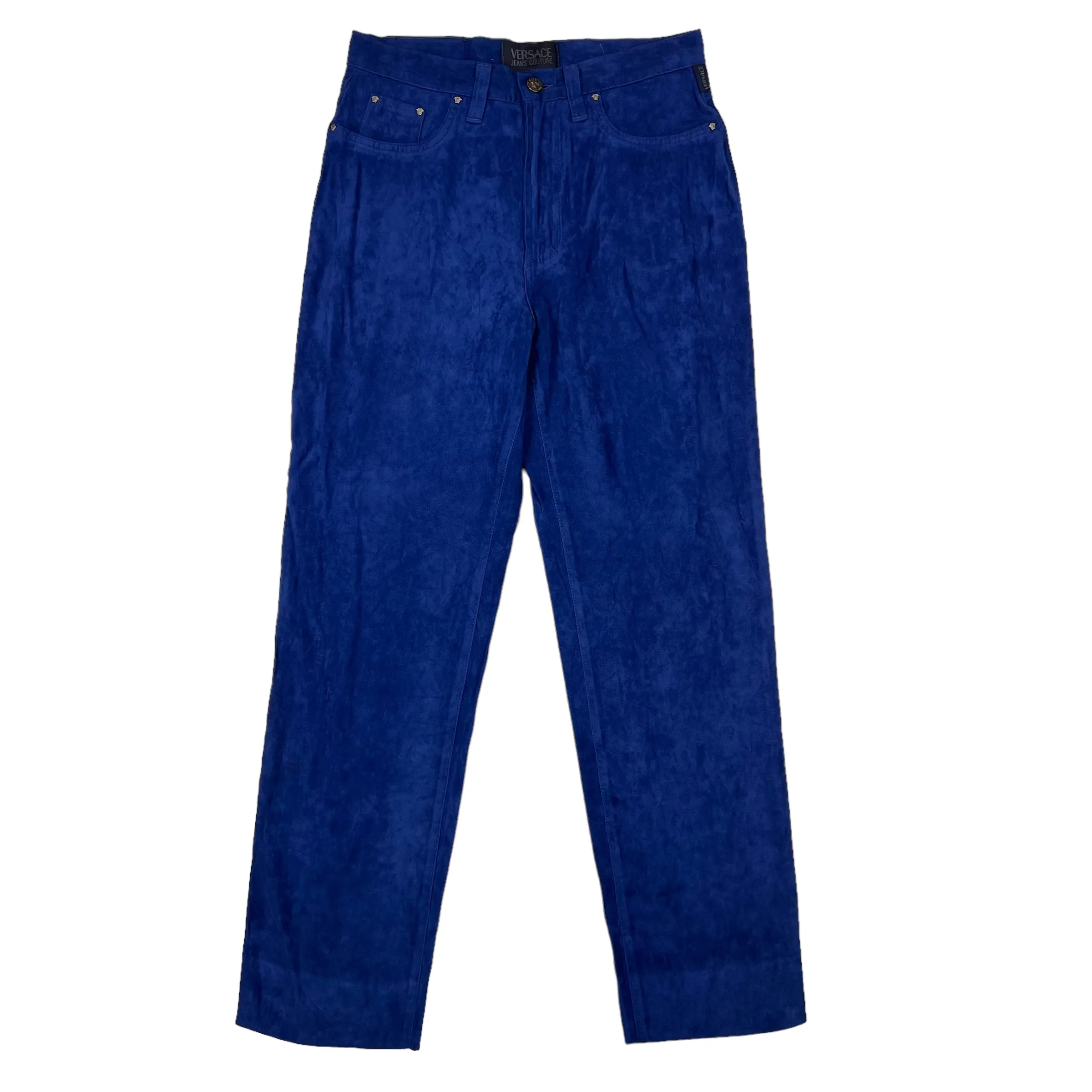 Versace Jeans Couture Blue Straight Leg Corduroy Trousers