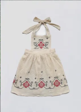 Vierra Rose Apron Dress Natural