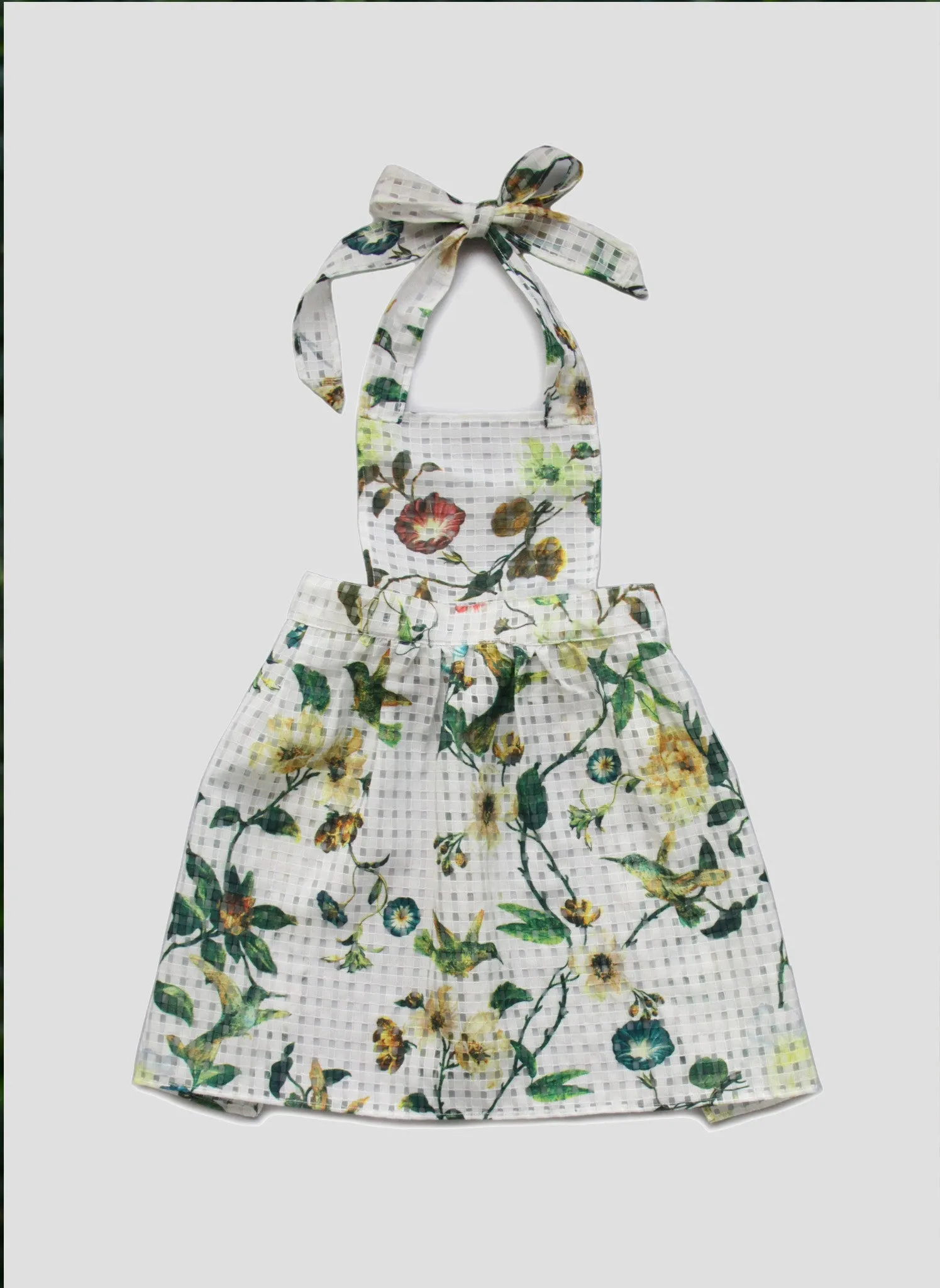 Vierra Rose Garden Floral Apron Dress