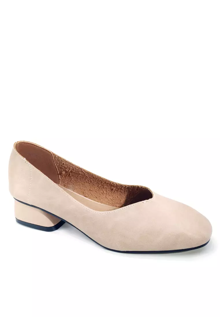 Vintage Cowhide Low heels VL8181