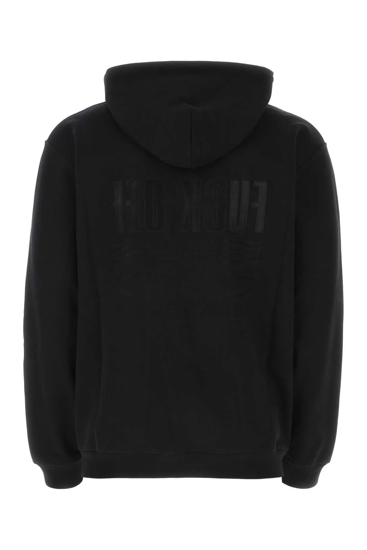 Vtmnts Black Stretch Cotton Sweatshirt