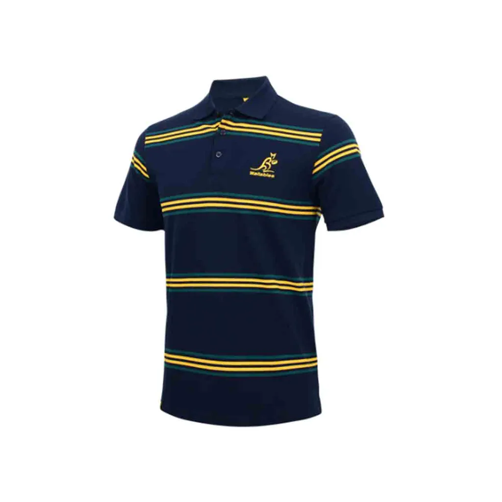 Wallabies Stripe Pique Polo