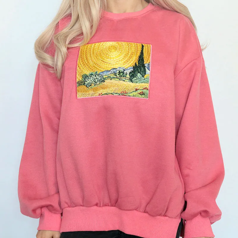 Wheat Field Cypresses Sweatshirt