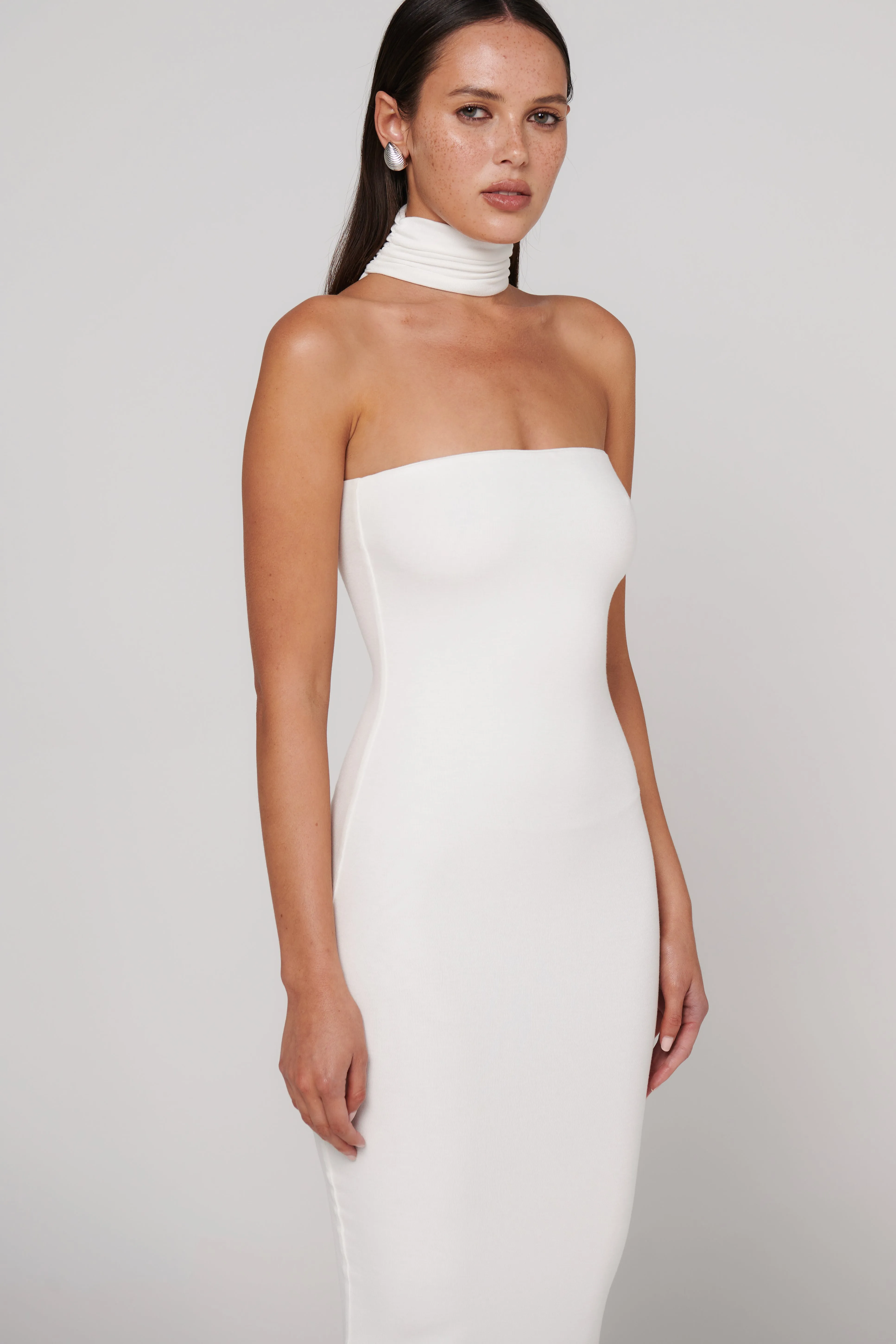 White Raine Midi Dress