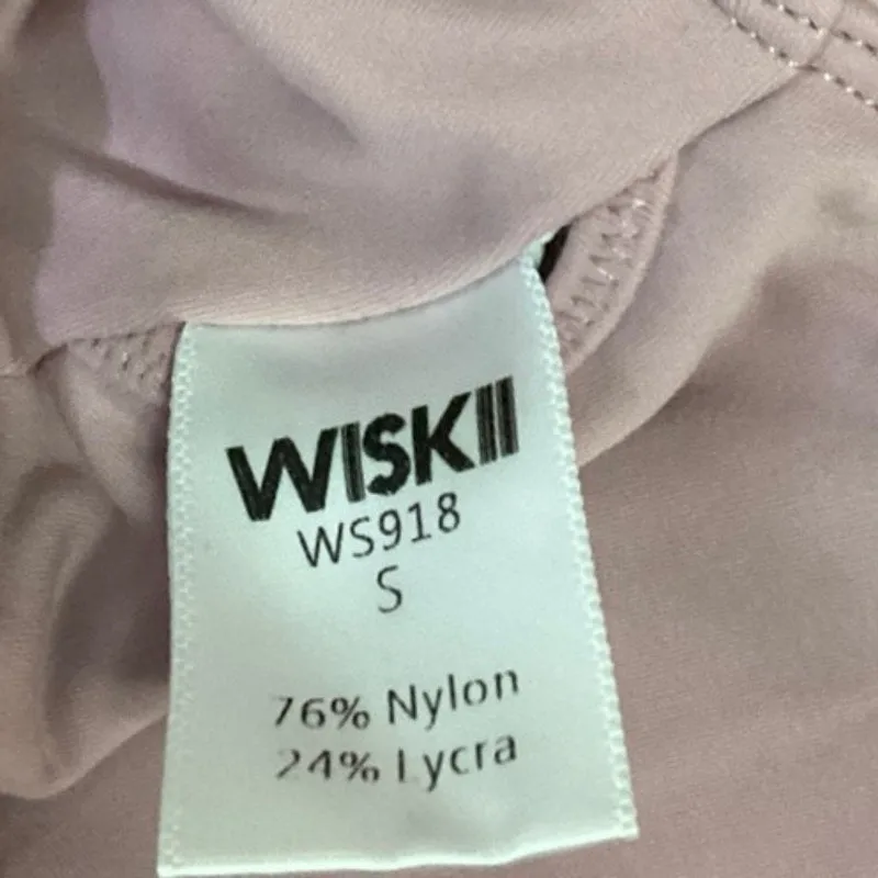 WISKII Pink Angel Ruffle Flounce Wings Crossback Athletic Sports Bra Top Size S