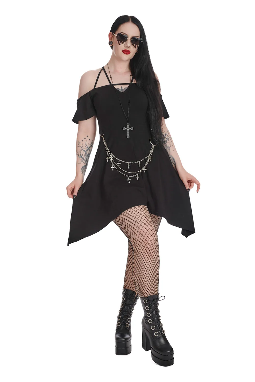 Off Shoulder Dress for Women with Witching Design