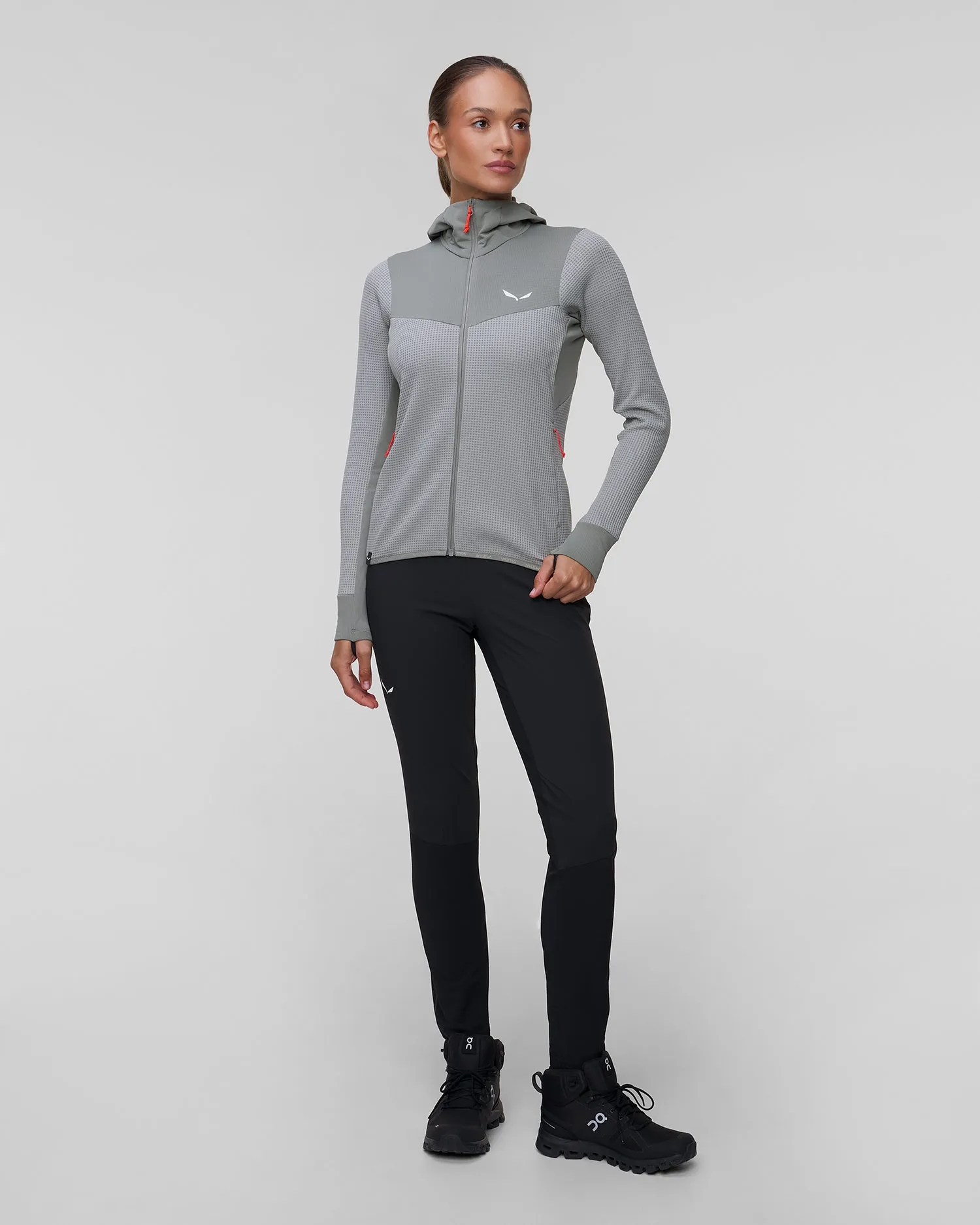 Women's trekking sweatshirt Salewa Puez Waffle Polarlite® Hybrid 28850-5130