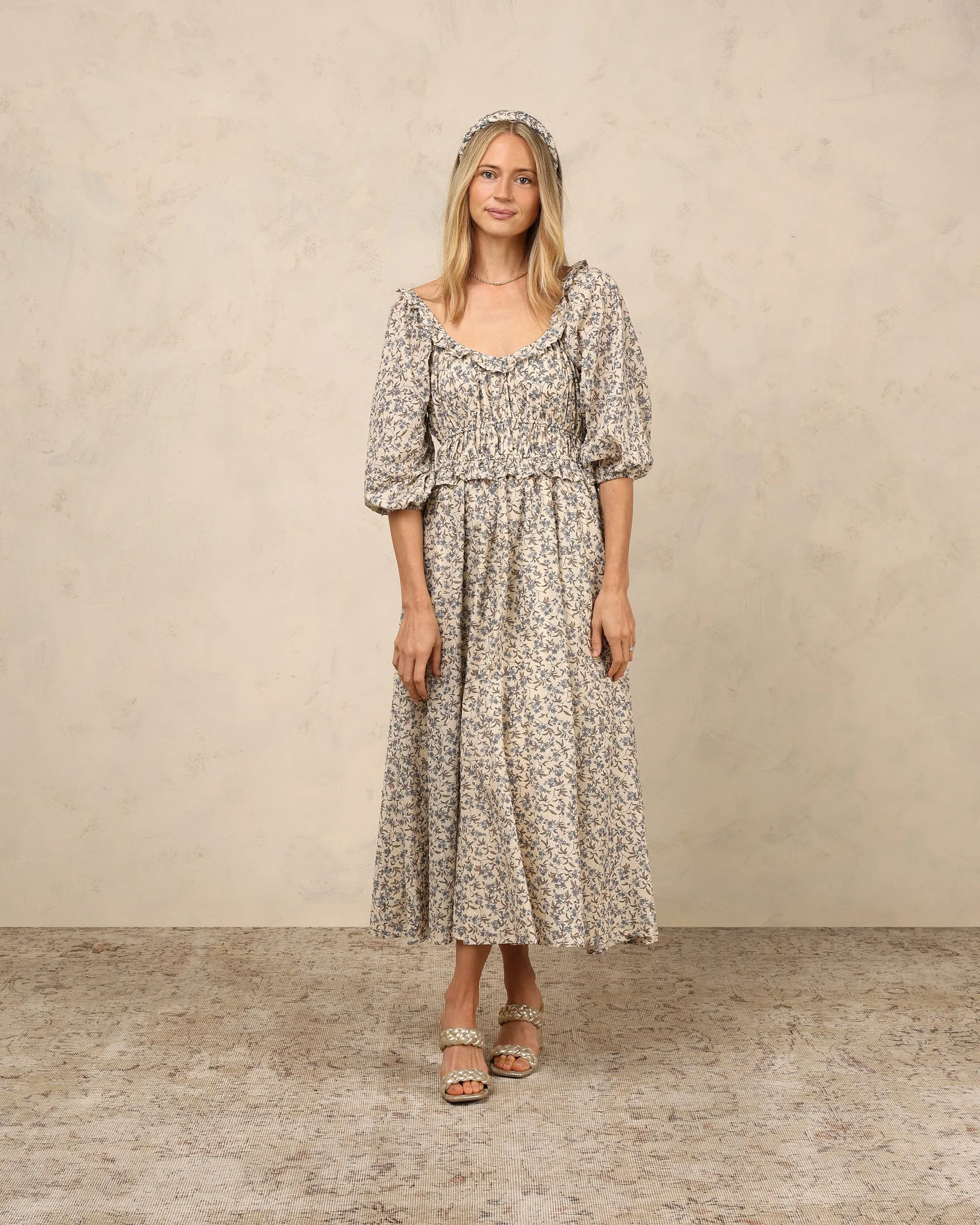 WOMEN'S JUNIE DRESS | VINTAGE BLUE FLORAL