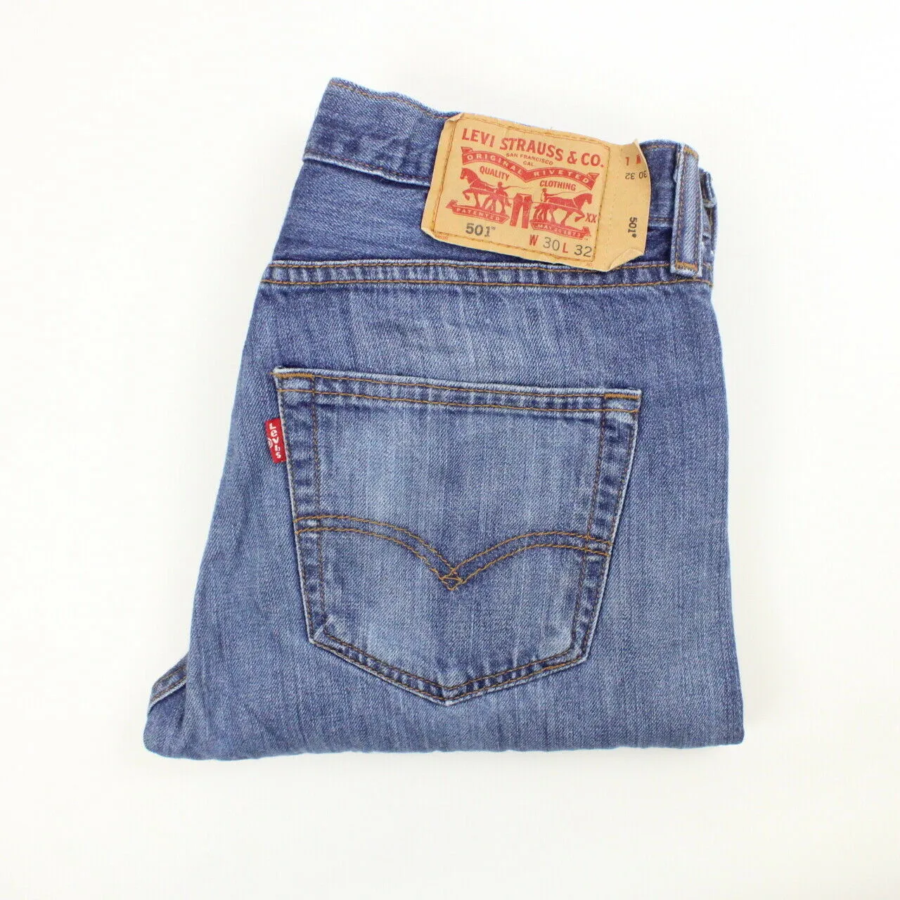 Womens LEVIS 501 Jeans Mid Blue | W30 L30