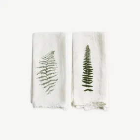 Wood Fern + Resurrection Fern Napkins / Set of 4