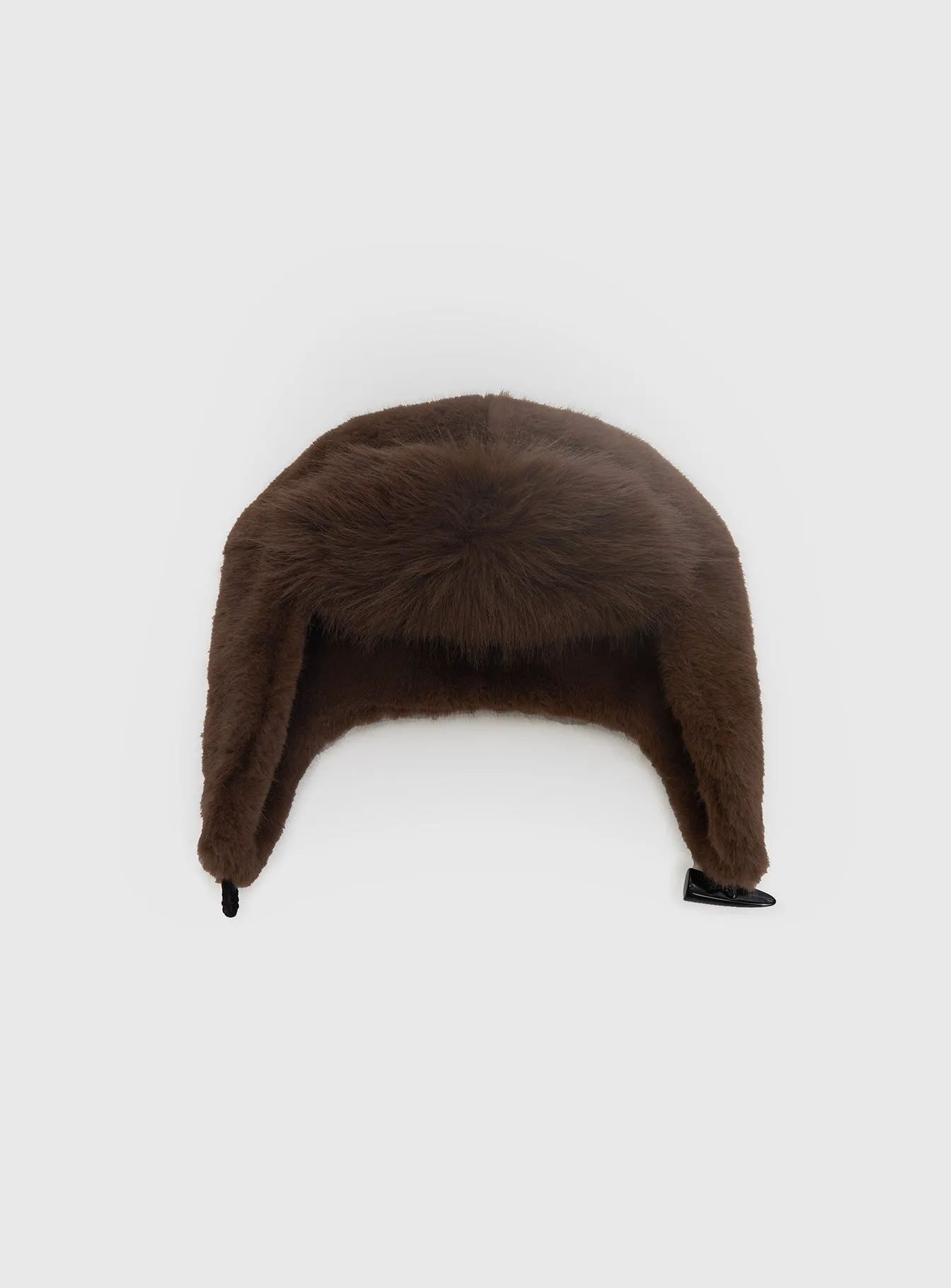 Woolfe Fluffy Hat Brown