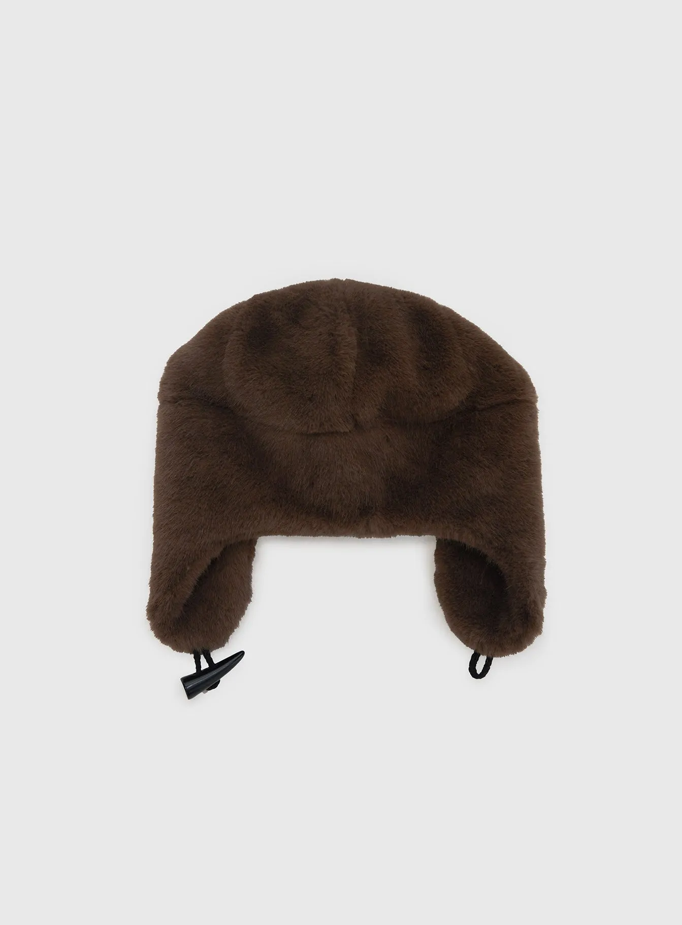 Woolfe Fluffy Hat Brown