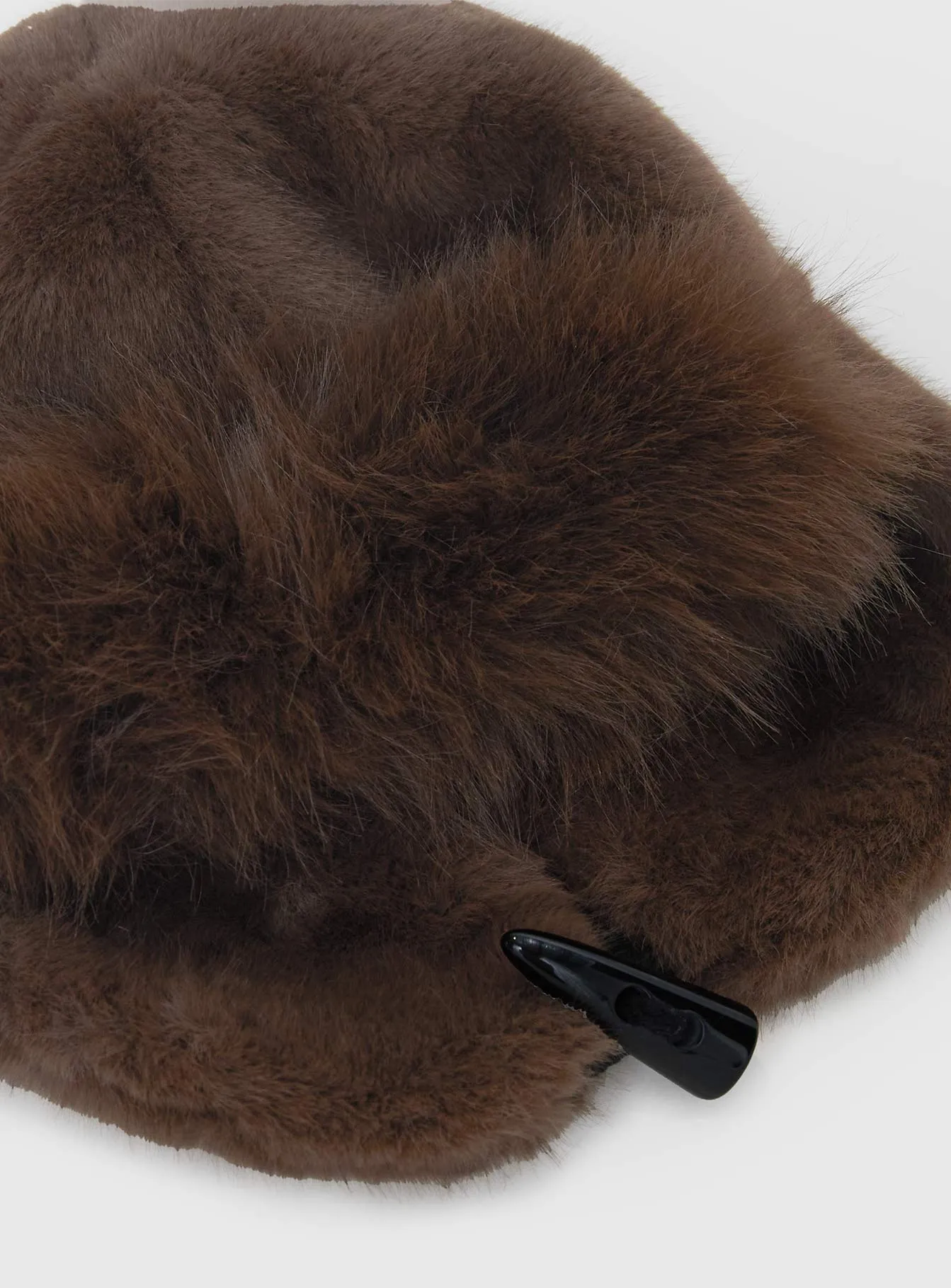 Woolfe Fluffy Hat Brown