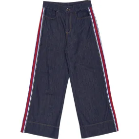 Wyse Indigo/Multi Side Stripe Jeans