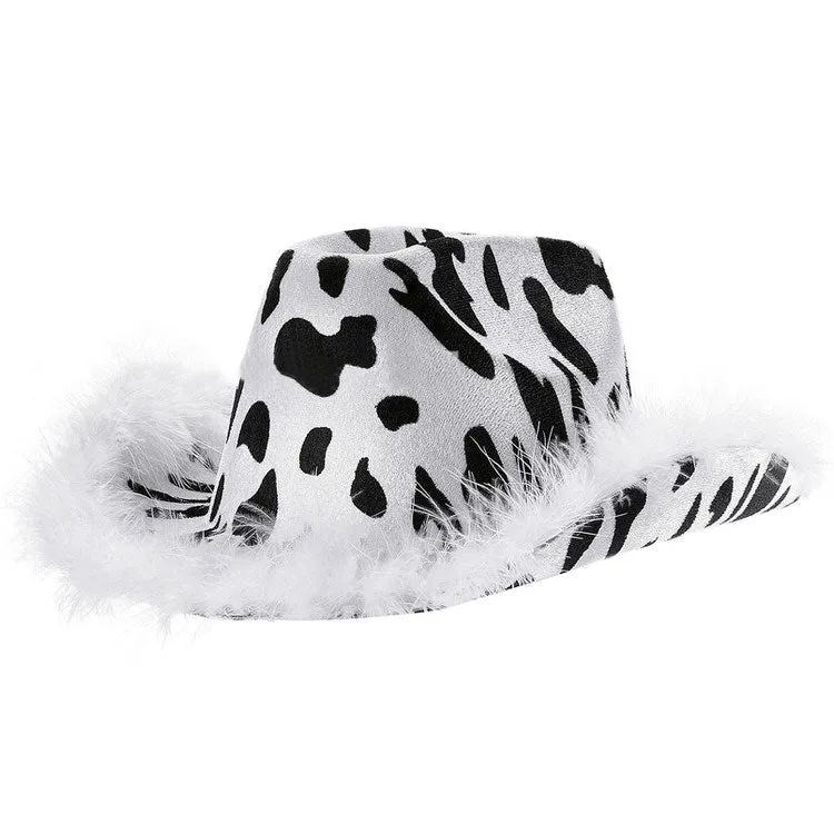 Y2K Aesthetic Cow Print Hat