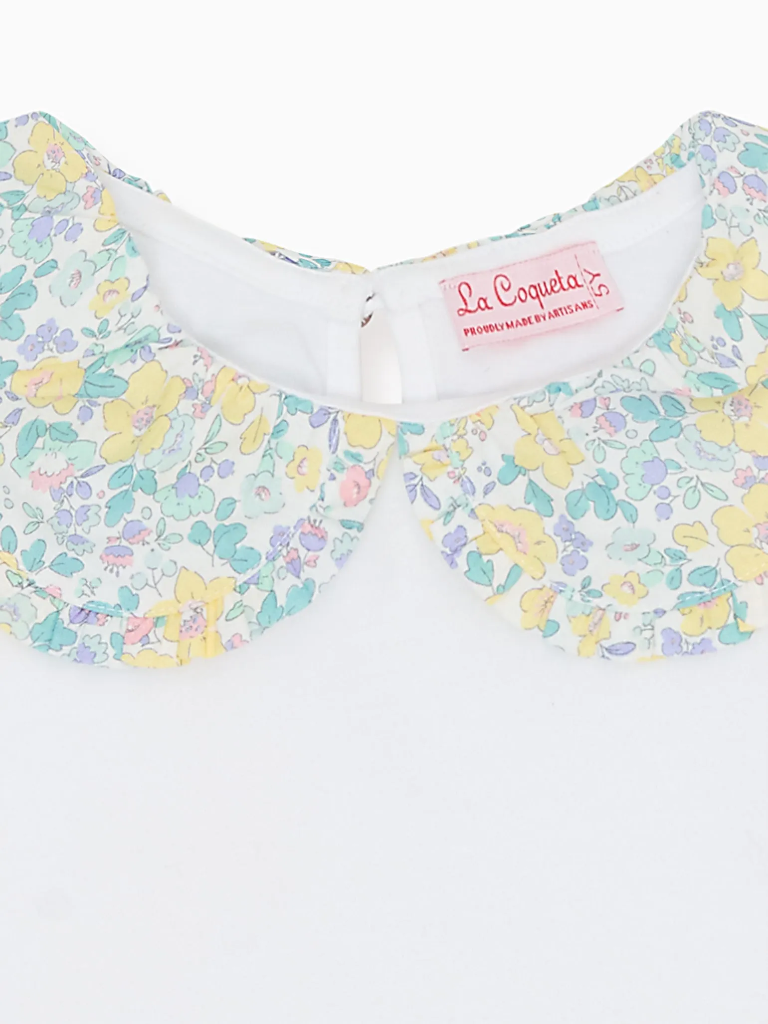 Yellow Floral Lorena Girl Cotton Top