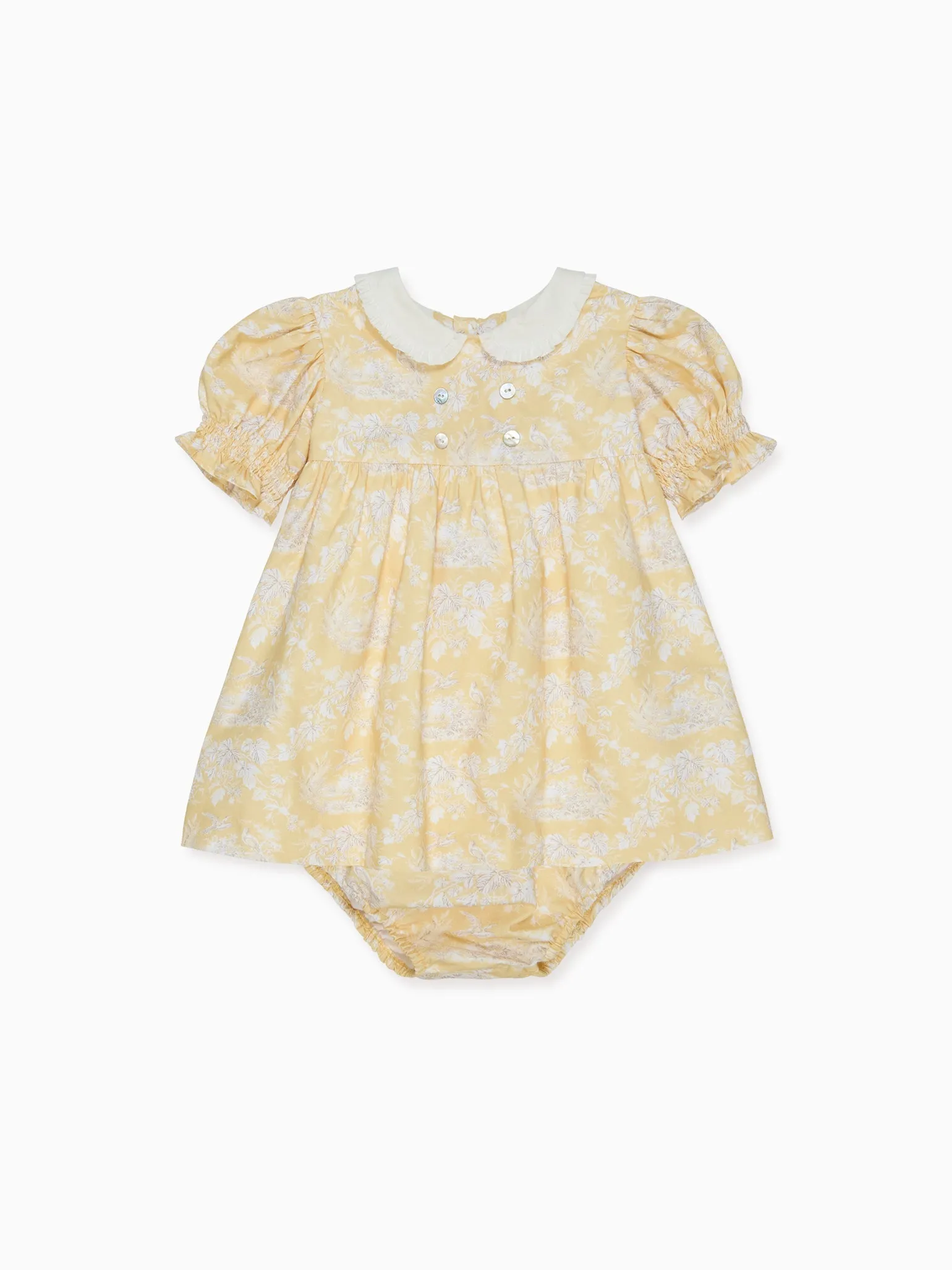 Yellow Toile Savanna Baby Girl Set