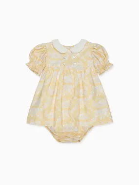 Yellow Toile Savanna Baby Girl Set