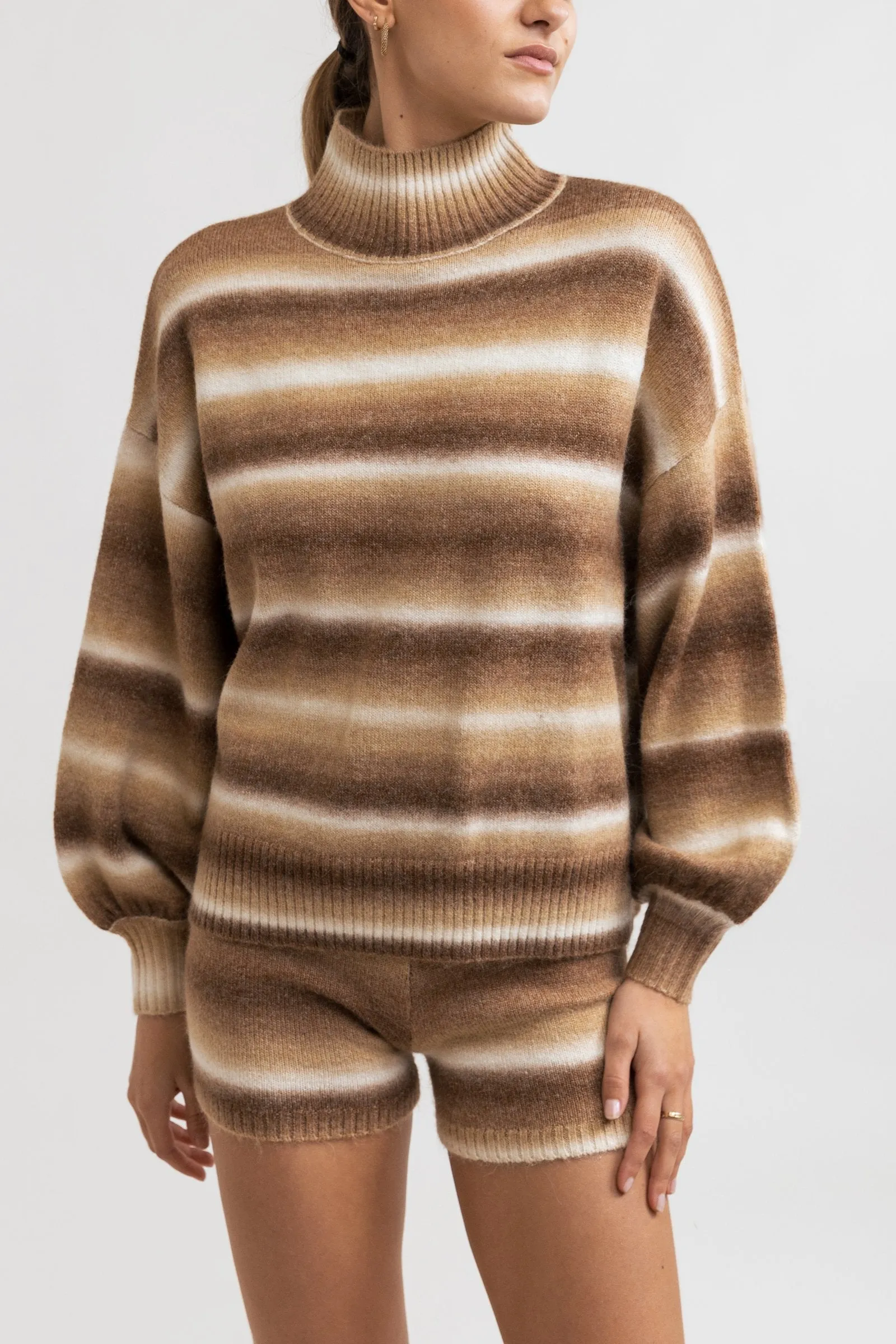 Yeni Stripe Knit Latte