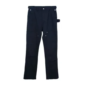 Zipper Patch Flared Trousers