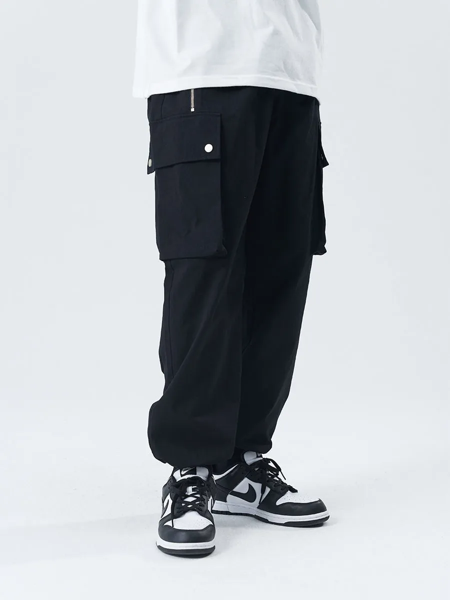 Zipper Slim Fit Trousers